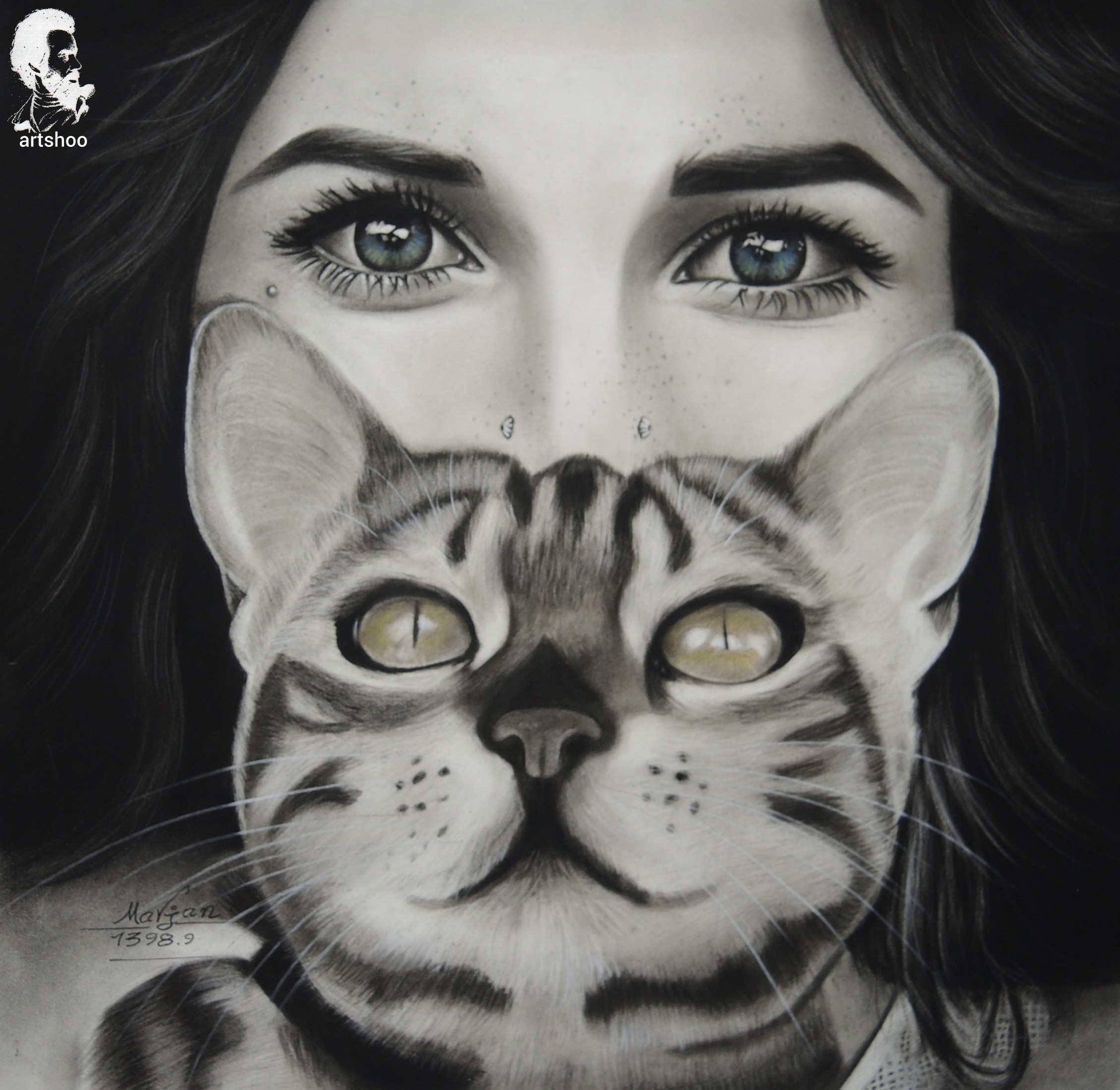 نقاشی سیاه قلم